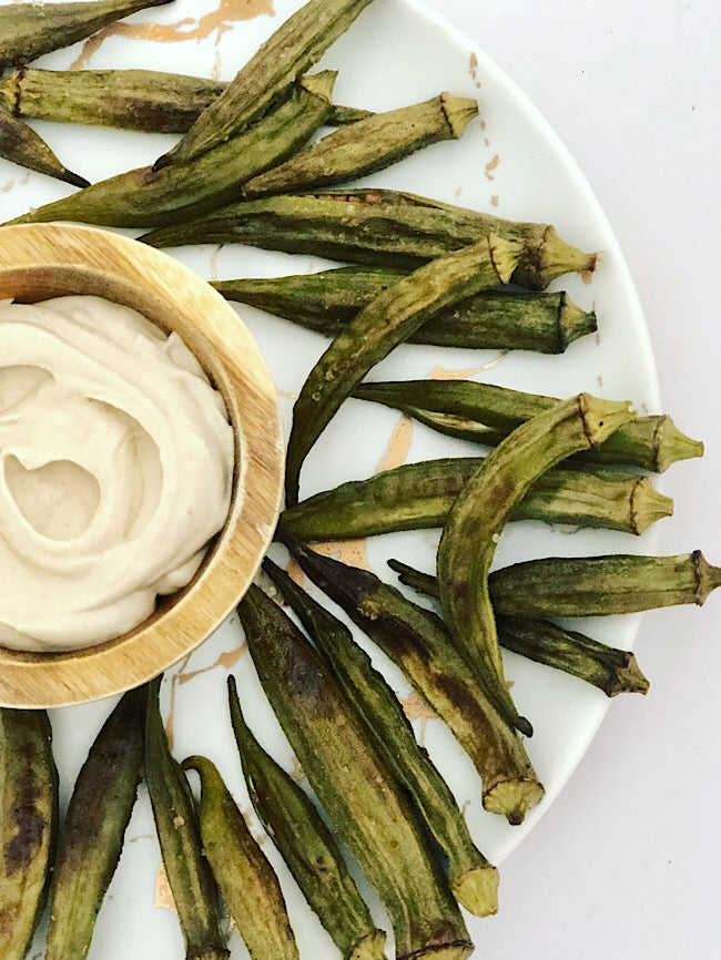 Oven roasted okra